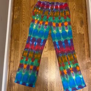 Tie Dye Sweatpants Rainbow color Medium